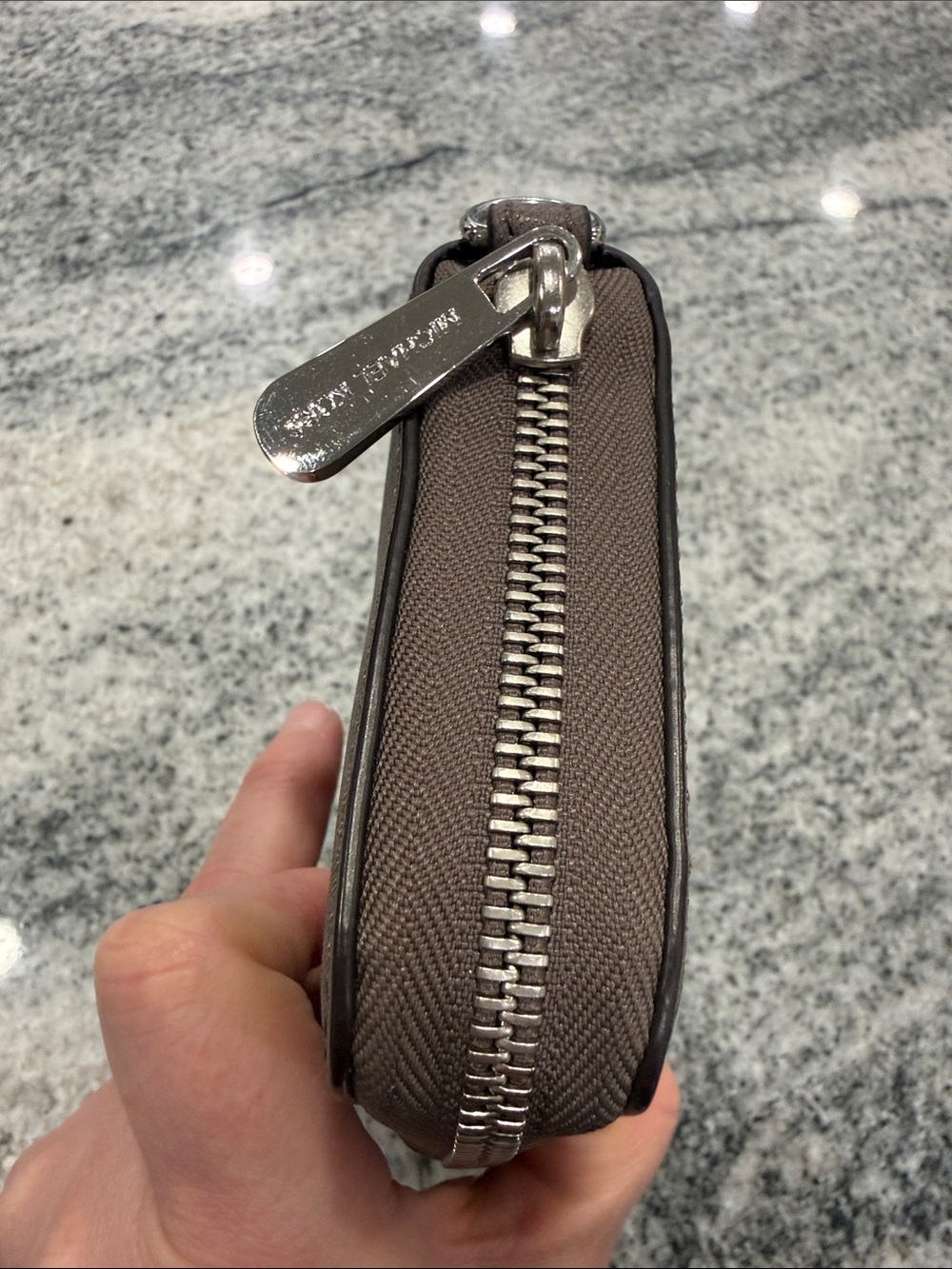 Michael Kors Brown Zip-Around Saffiano Wallet - Picture 8 of 14